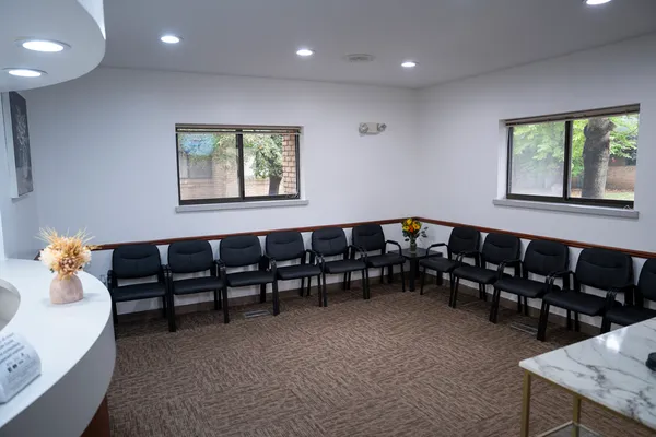 Seating and windows in the Revive Dental waiting room